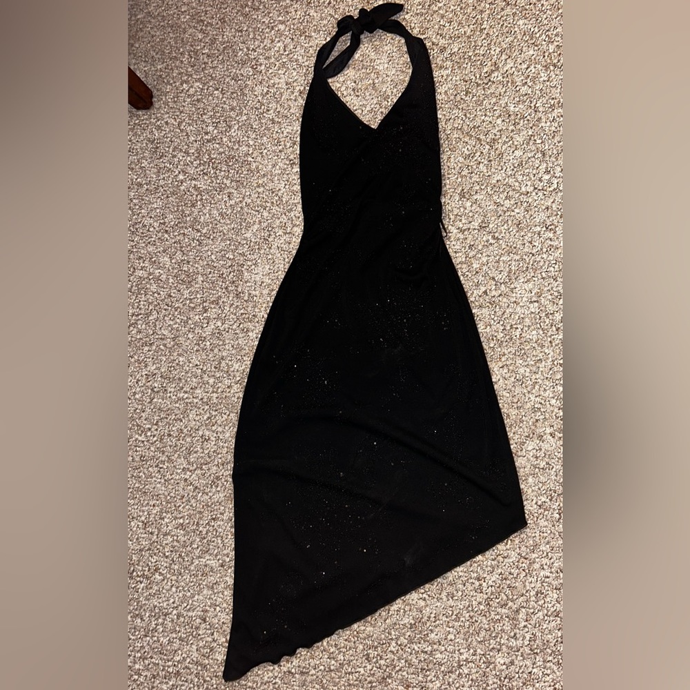 Black salsa dress by Charlotte Russe